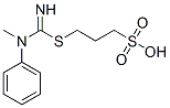 3-[[imino(methylphenylamino)methyl]thio]propanesulphonic acid 结构式