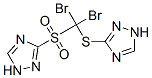 3-[[dibromo(1H-1,2,4-triazol-3-ylsulphonyl)methyl]thio]-1H-1,2,4-triazole 结构式
