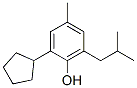 2-cyclopentyl-6-isobutyl-p-cresol 结构式