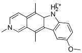 9-methoxy-2,5,11-trimethyl-6H-pyrido[4,3-b]carbazolium iodide 结构式