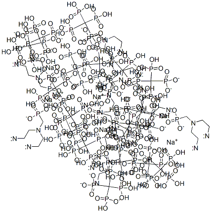 nonasodium hydrogen [[(phosphonatomethyl)imino]bis[ethane-2,1-diylnitrilobis(methylene)]]tetrakisphosphonate 结构式