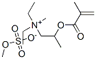 diethylmethyl[2-[(2-methyl-1-oxoallyl)oxy]propyl]ammonium methyl sulphate 结构式