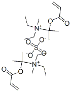 diethylmethyl[1-methyl-1-[(1-oxoallyl)oxy]ethyl]ammonium sulphate 结构式