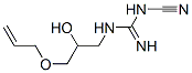 N-cyano-N'-[2-hydroxy-3-(allyloxy)propyl]guanidine 结构式