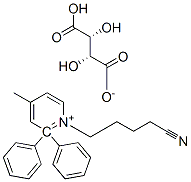 1-(4-cyanobutyl)-gamma-methyl-alpha,alpha-diphenylpyridinium hydrogen [R-(R*,R*)]-tartrate 结构式