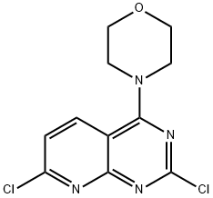 4-(2,7-二氯吡啶并[2,3-D]嘧啶-4-基)吗啉 结构式