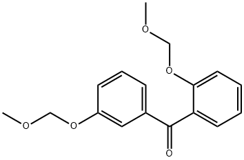 (2-(甲氧基甲氧基)苯基)(3-(甲氧基甲氧基)苯基)甲酮 结构式