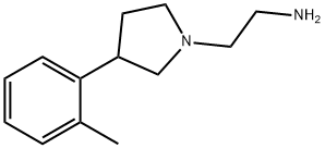 2-(3-(邻甲苯基)吡咯烷-1-基)乙-1-胺 结构式