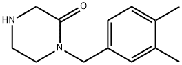1-(3,4-DIMETHYLBENZYL)PIPERAZIN-2-ONE 结构式