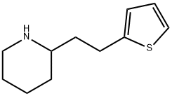 2-(2-(噻吩-2-基)乙基)哌啶 结构式