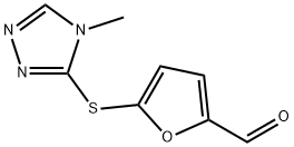 5-[(4-METHYL-4H-1,2,4-TRIAZOL-3-YL)THIO]-2-FURALDEHYDE 结构式