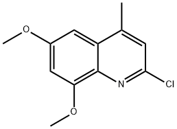 2-氯-6,8-二甲氧基-4-甲基喹啉 结构式