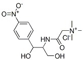 [2-[[2-hydroxy-1-(hydroxymethyl)-2-(4-nitrophenyl)ethyl]amino]-2-oxoethyl]trimethylammonium chloride 结构式