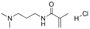 N-[3-(dimethylamino)propyl]methacrylamide monohydrochloride 结构式