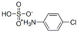 4-chloroanilinium hydrogen sulphate 结构式