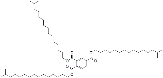 triisohexadecyl benzene-1,2,4-tricarboxylate 结构式