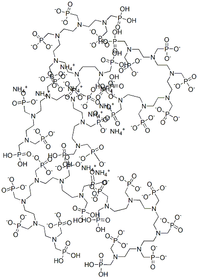 decaammonium [2,5,8,11,14,17-hexakis(phosphonatomethyl)-2,5,8,11,14,17-hexaazaoctadecane-1,18-diyl]bisphosphonate  结构式