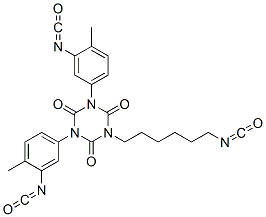 1-(6-isocyanatohexyl)-3,5-bis(3-isocyanato-p-tolyl)-1,3,5-triazine-2,4,6(1H,3H,5H)-trione 结构式