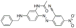 N-[2-[(2-cyano-4-nitrophenyl)azo]-5-[(phenylmethyl)amino]phenyl]acetamide 结构式