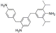 4-[(4-amino-3,5-diisopropylphenyl)methyl]-2-[(4-aminophenyl)methyl]aniline 结构式