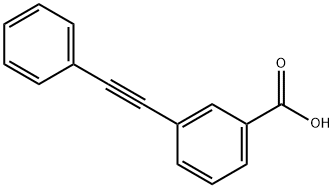 3-(苯乙炔基)苯甲酸 结构式