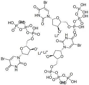 Uridine 5'-(tetrahydrogen triphosphate), 5-bromo-2'-deoxy-, trilithium salt 结构式