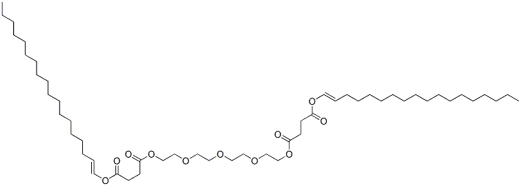 dioctadecenyl-4,18-dioxo-5,8,11,14,17-pentaoxahenicosanedioic acid 结构式