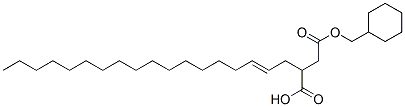 (cyclohexylmethyl) hydrogen 2-octadecenylsuccinate 结构式