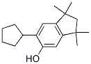 6-cyclopentyl-1,1,3,3-tetramethylindan-5-ol  结构式