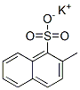 potassium 2-methylnaphthalenesulphonate  结构式