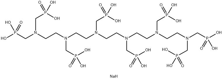 nonasodium heptahydrogen [ethane-1,2-diylbis[[(phosphonatomethyl)imino]ethane-2,1-diyl[(phosphonatomethyl)imino]ethane-2,1-diylnitrilobis(methylene)]]tetrakisphosphonate 结构式