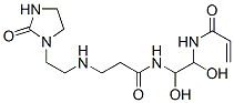 N-[1,2-dihydroxy-2-[[1-oxo-3-[[2-(2-oxoimidazolidin-1-yl)ethyl]amino]propyl]amino]ethyl]acrylamide  结构式