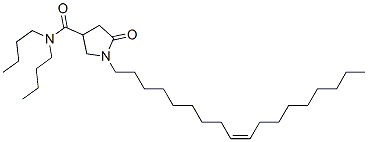 (Z)-N,N-dibutyl-1-(octadec-9-enyl)-5-oxopyrrolidine-3-carboxamide 结构式