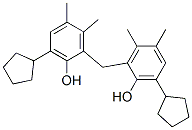 2,2'-methylenebis[6-cyclopentyl-3,4-xylenol] 结构式