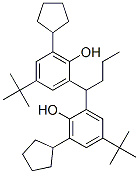 2,2'-butylidenebis[4-(tert-butyl)-6-cyclopentyl]phenol 结构式