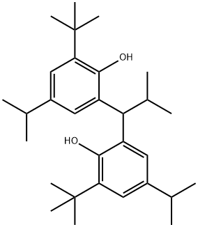 2,2'-(2-methylpropylidene)bis[6-(1,1-dimethylethyl)-4-(1-methylethyl)phenol] 结构式