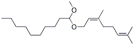 (Z)-1-[(3,7-dimethyl-2,6-octadienyl)oxy]-1-methoxydecane 结构式