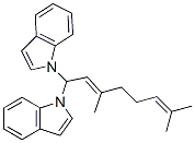 1,1'-(3,7-dimethylocta-2,6-dienylidene)bis(1H-indole) 结构式