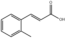 (E)-3-(2-methylphenyl)prop-2-enoic acid 结构式