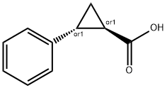 反式-2-苯基环丙烷-羧酸 结构式