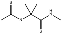 Propanethioamide,  N,2-dimethyl-2-[methyl(1-thioxoethyl)amino]- 结构式