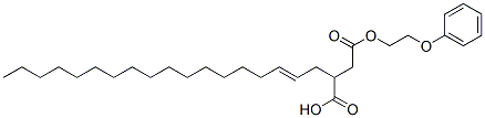 4-(2-phenoxyethyl) hydrogen 2-octadecenylsuccinate 结构式