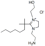 1-(2-aminoethyl)-2-(dimethylheptyl)-4,5-dihydro-3-(2-hydroxyethyl)-1H-imidazolium chloride 结构式