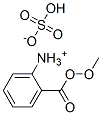 o-(methoxycarboxy)phenylammonium hydrogen sulphate 结构式
