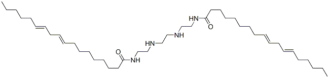 N,N'-[ethane-1,2-diylbis(iminoethane-1,2-diyl)]bis(octadeca-9,12-dien-1-amide) 结构式