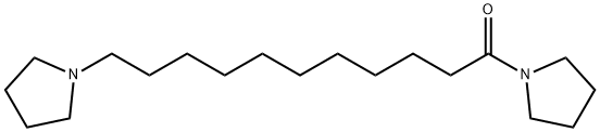 1-[1-oxo-11-(1-pyrrolidinyl)undecyl]pyrrolidine 结构式