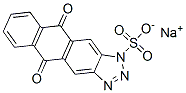 sodium 5,10-dihydro-5,10-dioxo-1H-anthra[2,3-d]triazolesulphonate 结构式