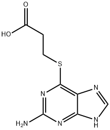 3-[(2-amino-1H-purin-6-yl)thio]propionic acid 结构式