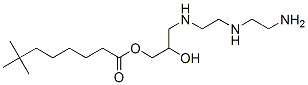 3-[[2-[(2-aminoethyl)amino]ethyl]amino]-2-hydroxypropyl neodecanoate 结构式