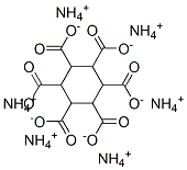 cyclohexane-1,2,3,4,5,6-hexacarboxylic acid, ammonium salt 结构式